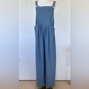 Halara Women’s Wide Leg Overalls Pleated Front Adjustable Straps Plus‎ Size
